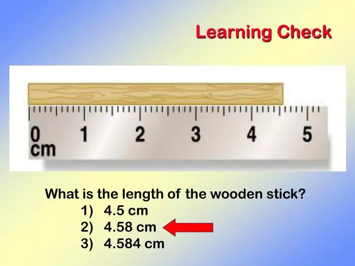 learning check