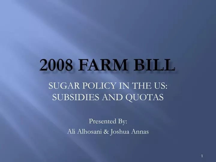 2008 farm bill