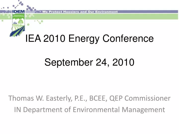 iea 2010 energy conference september 24 2010
