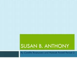 Susan B. Anthony