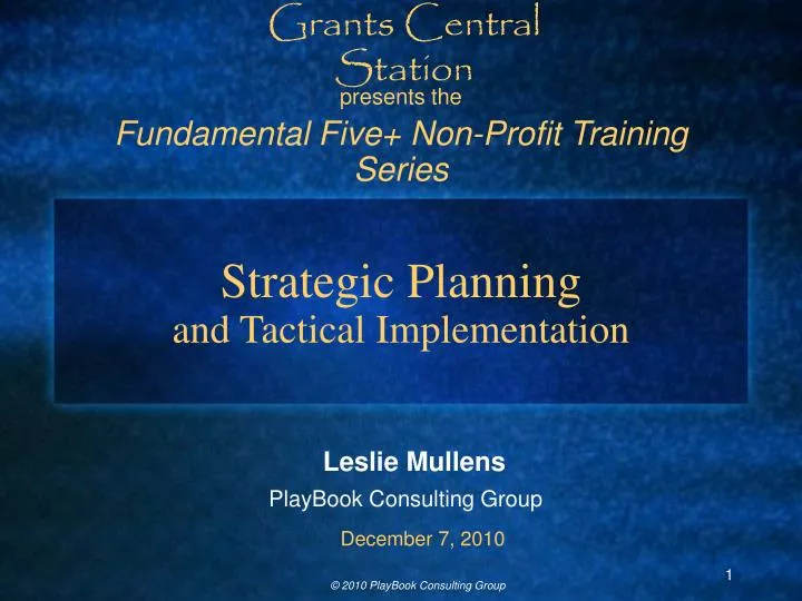 strategic planning and tactical implementation