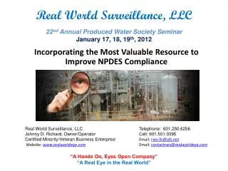 Incorporating the Most Valuable Resource to Improve NPDES Compliance