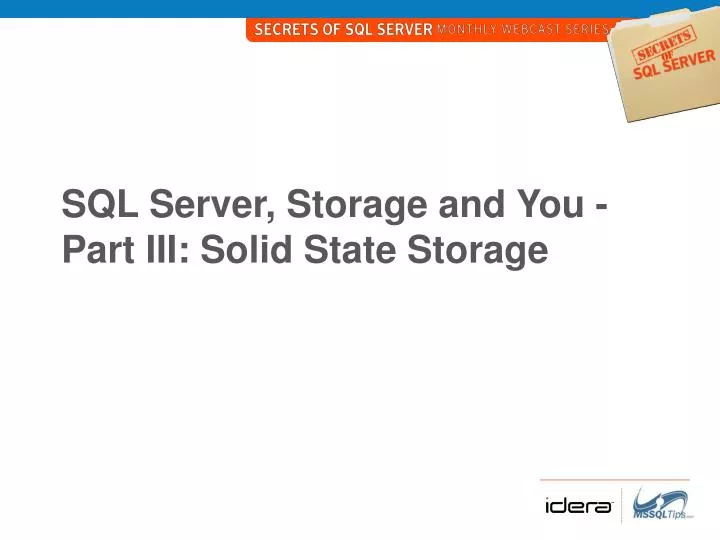 sql server storage and you part iii solid state storage