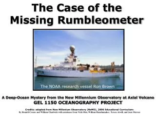 The Case of the Missing Rumbleometer