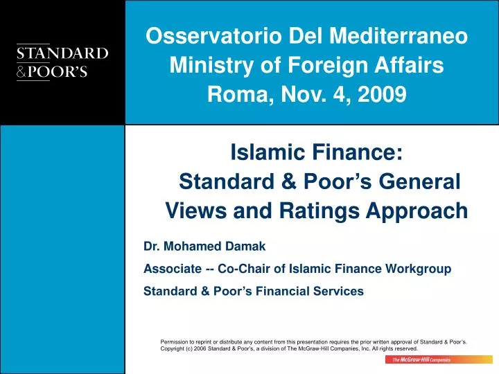islamic finance standard poor s general views and ratings approach