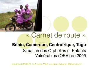 carnet de route