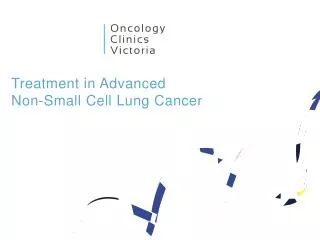 Treatment in Advanced Non-Small Cell Lung Cancer