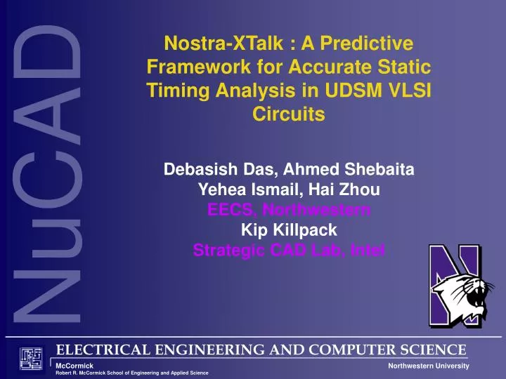 nostra xtalk a predictive framework for accurate static timing analysis in udsm vlsi circuits