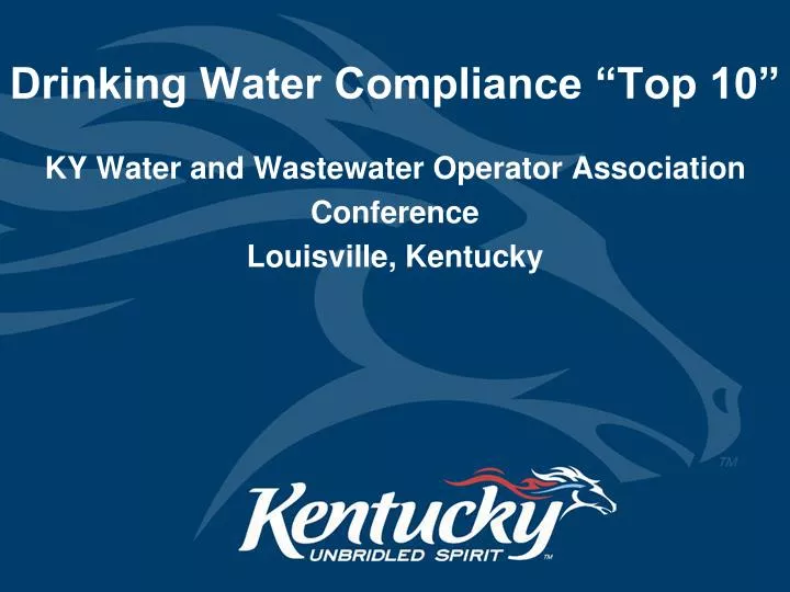 drinking water compliance top 10