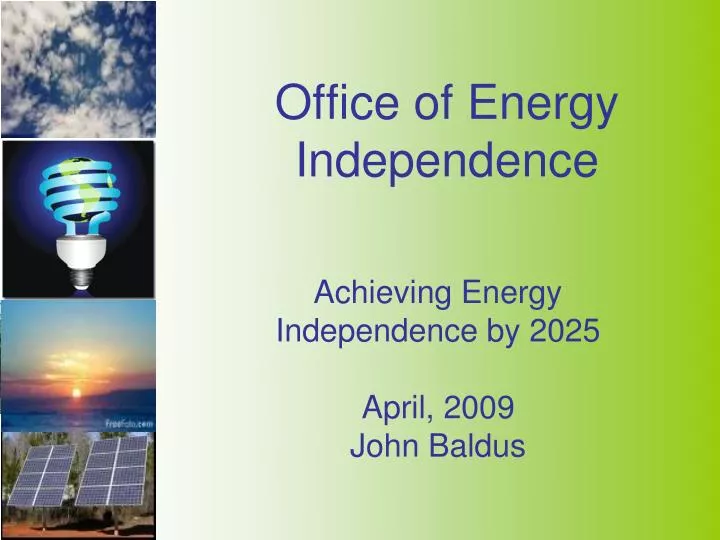 office of energy independence