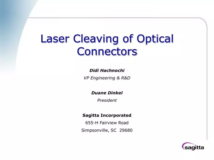 laser cleaving of optical connectors