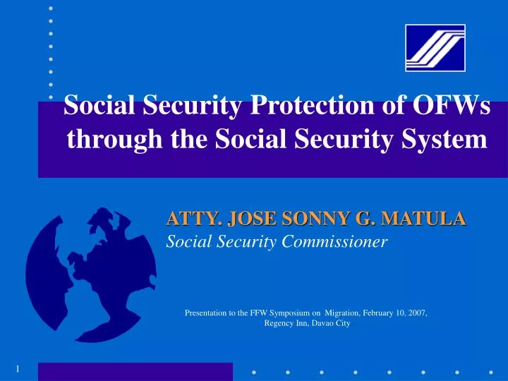 social security protection of ofws through the social security system