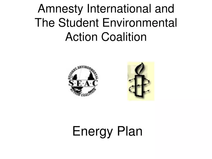 amnesty international and the student environmental action coalition