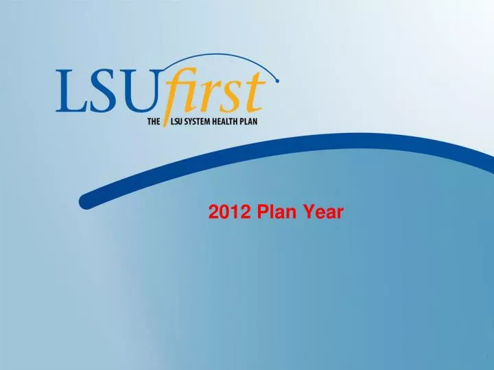 2012 plan year