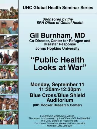 UNC Global Health Seminar Series