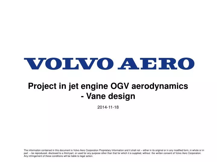project in jet engine ogv aerodynamics vane design