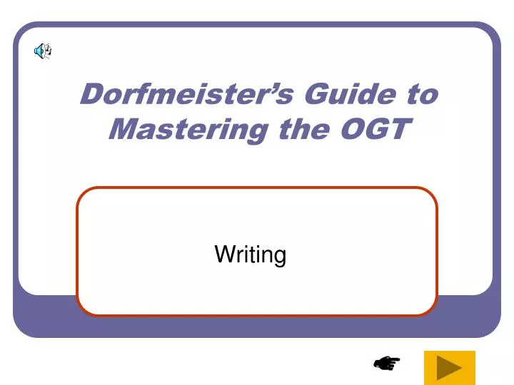 dorfmeister s guide to mastering the ogt