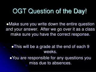 OGT Question of the Day!