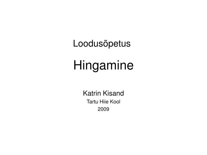 hingamine