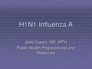 H1N1 Influenza A