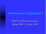 PPT - Part 1 Intro to Cryptography PowerPoint Presentation, free ...