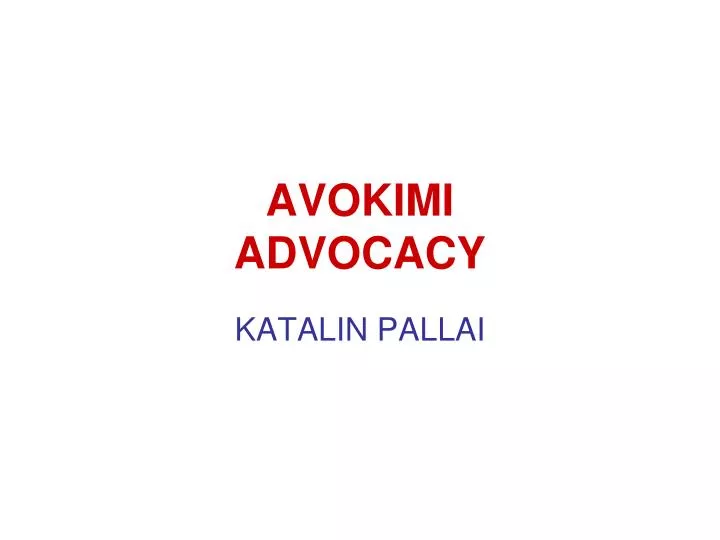 avokimi advocacy