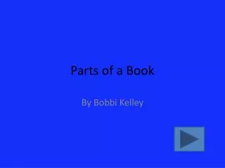 Parts of a Book