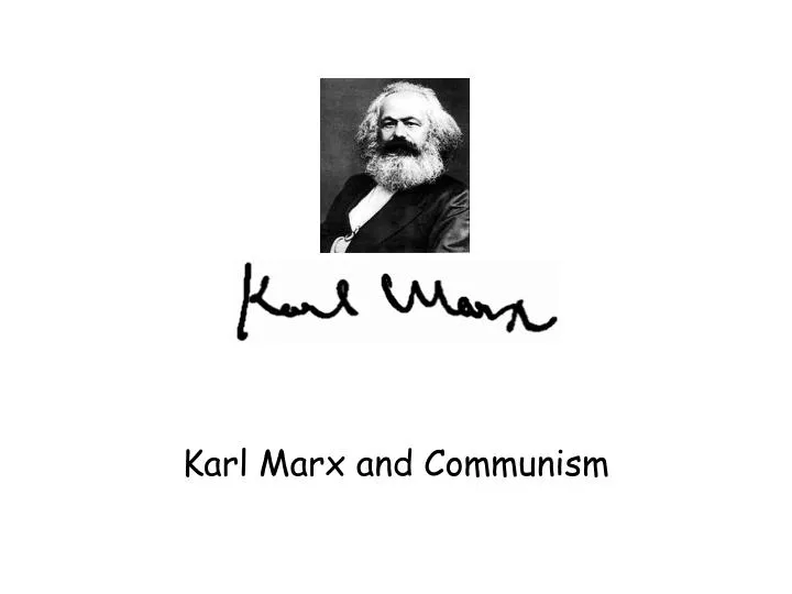 karl marx and communism