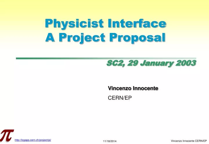 physicist interface a project proposal