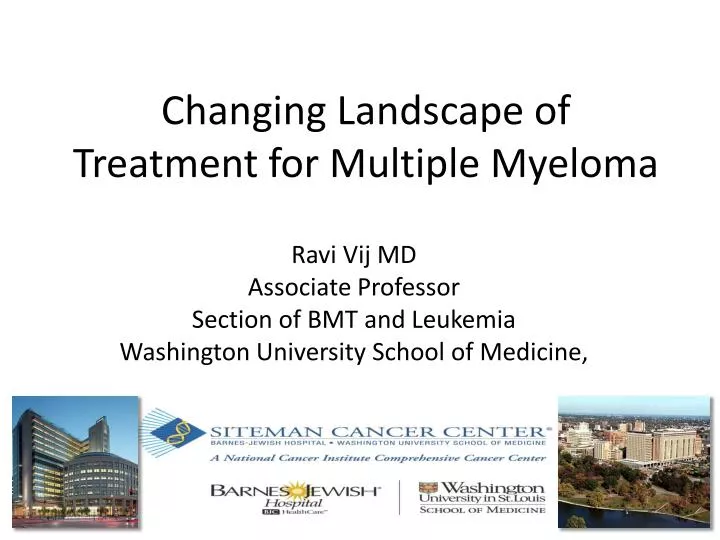 changing landscape of treatment for multiple myeloma