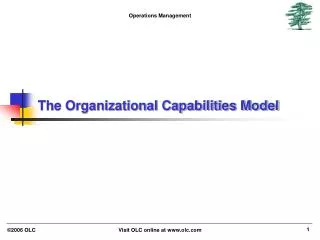 the organizational capabilities model