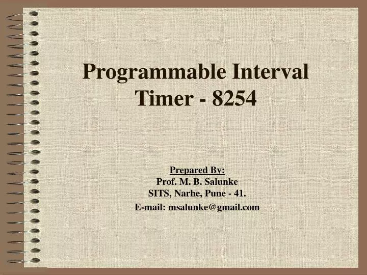 programmable interval timer 8254