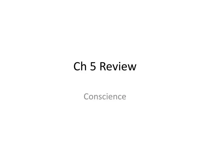 ch 5 review
