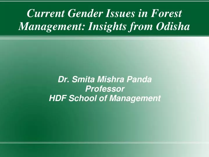 dr smita mishra panda professor hdf school of management