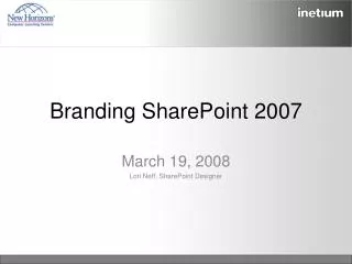 Branding SharePoint 2007