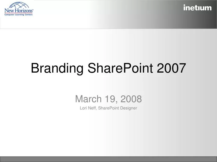 branding sharepoint 2007