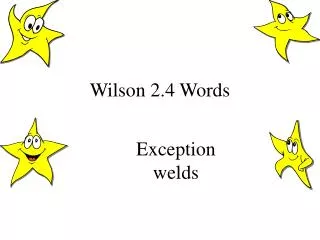 Wilson 2.4 Words