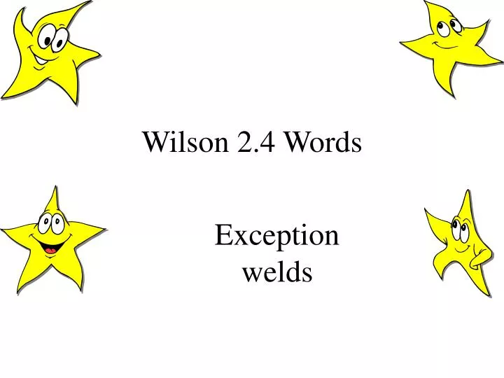 wilson 2 4 words