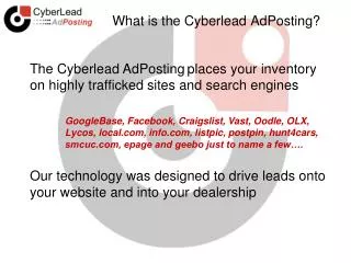 What is the Cyberlead AdPosting?