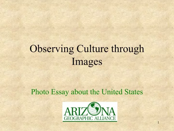 observing culture through images