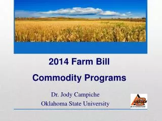 Dr. Jody Campiche Oklahoma State University