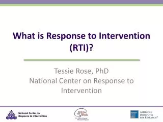 What is Response to Intervention (RTI)?