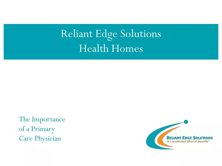 reliant edge solutions health homes
