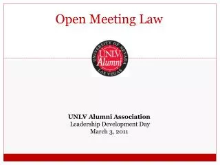 Open Meeting Law