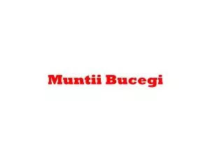 muntii bucegi