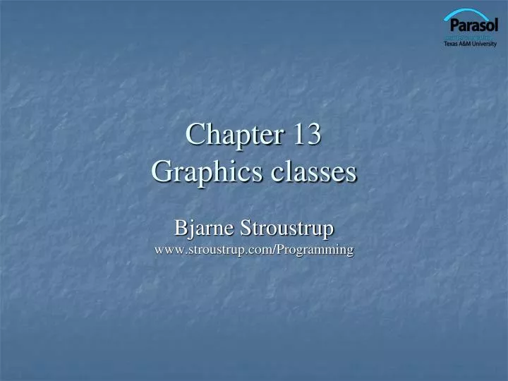 chapter 13 graphics classes
