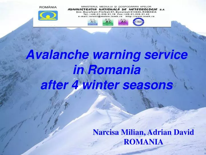 avalanche warning service in romania after 4 winter seasons