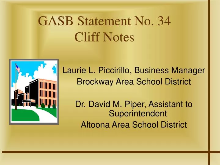 gasb statement no 34 cliff notes