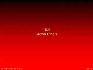 16 4 crown ethers