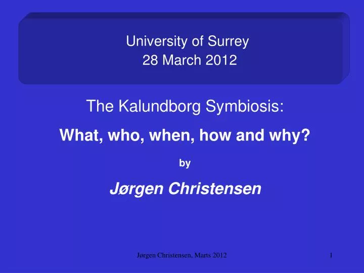 university of surrey 28 march 20 12